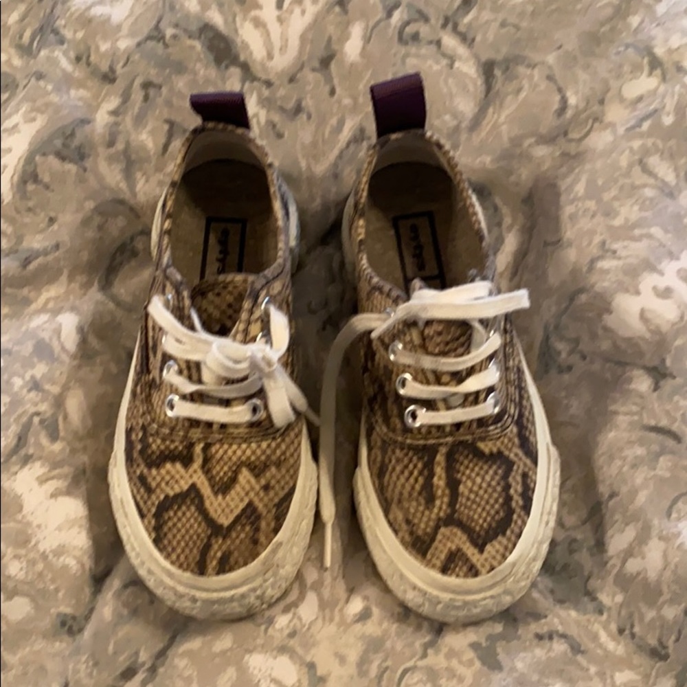 Unisex snake skin print limited edition sneakers